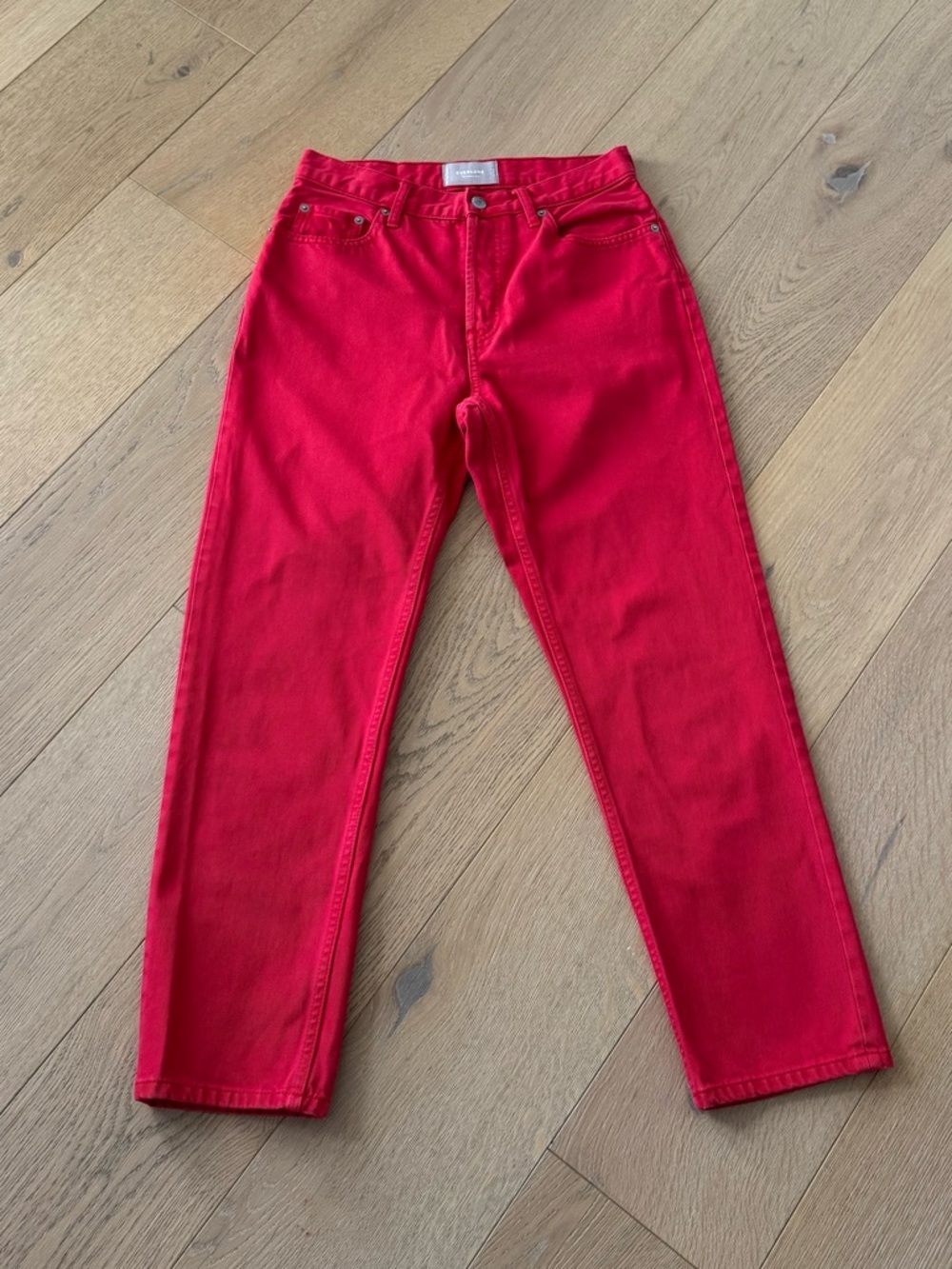 Everlane The Cheeky Jean Crop Red Size 27 - Picture 6 of 10